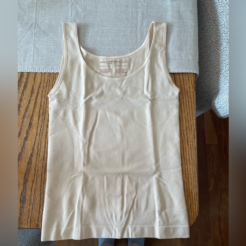 Shapermint Cream Tank Top